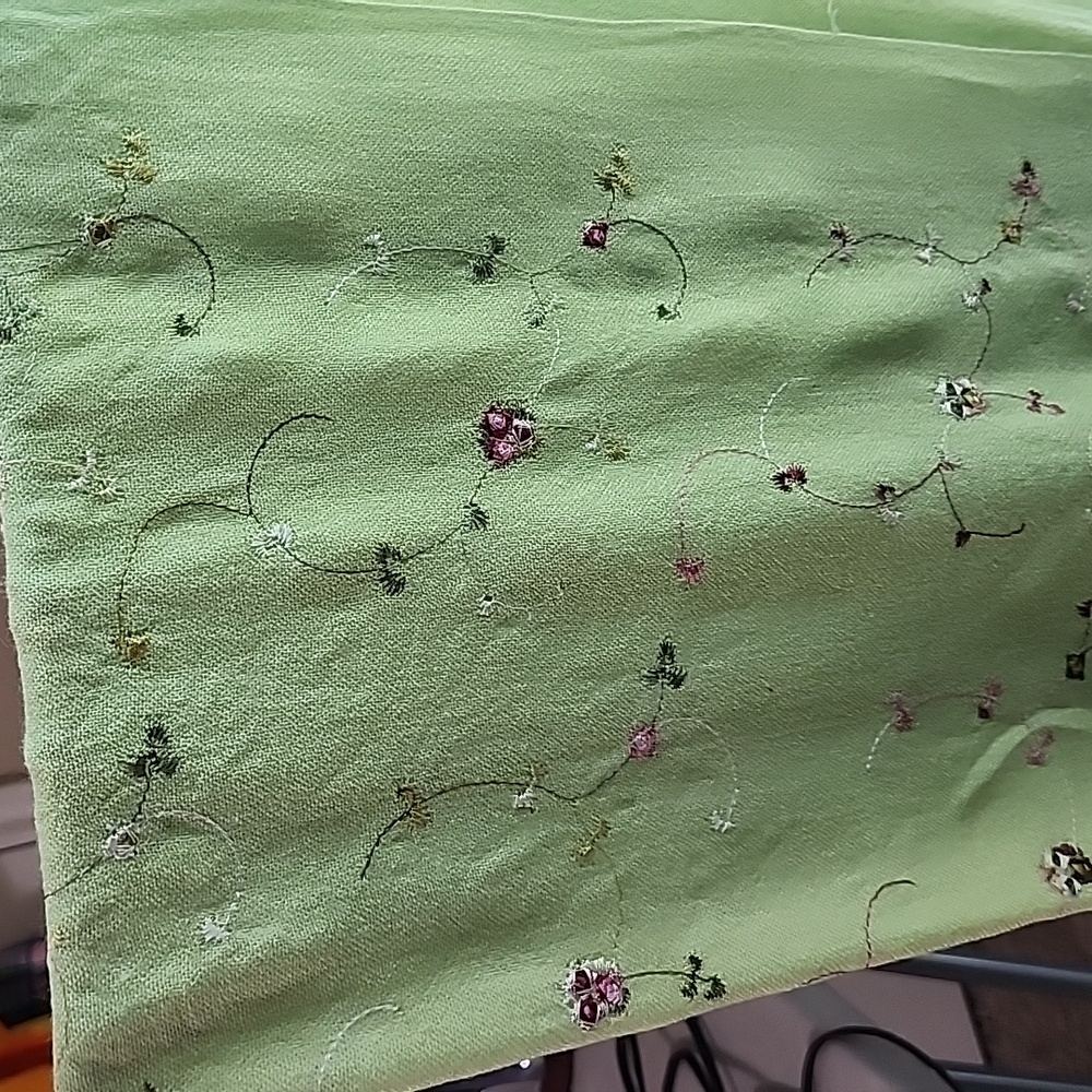 Lime green Pashmina scarf - Picture 2 of 5
